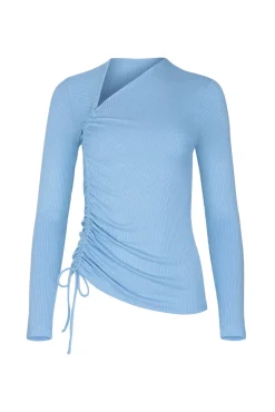 Hot Langarm Asymmetrisches Top »Kenza« Damen Shirts