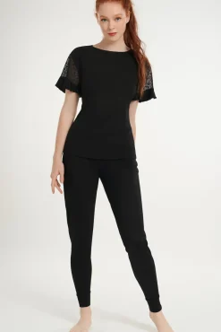 Sale Pyjama mit kurzen Ärmeln »Smooth« Damen Pyjamas