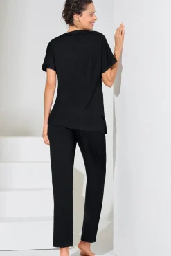 New Pyjama mit Schlafshirt und Hose »Eminence« Damen Pyjamas