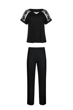 New Pyjama mit Schlafshirt und Hose »Eminence« Damen Pyjamas