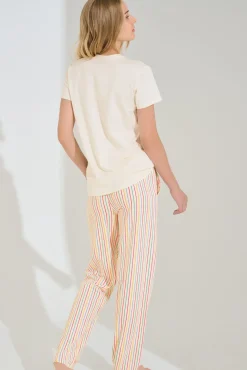 New Pyjama mit Schlafshirt und Hose »Summer« Damen Pyjamas