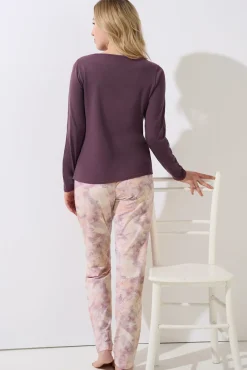New Pyjama mit Schlafshirt und Hose »Olena« Damen Pyjamas