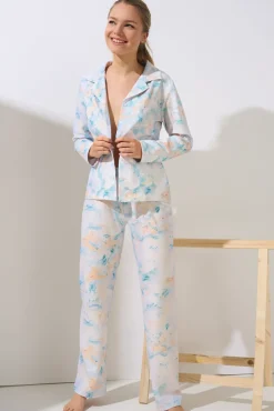 Best Pyjama mit Schlafshirt und Hose »Olena« Damen Pyjamas