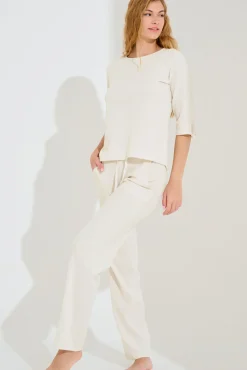 Online Pyjama mit Schlafshirt und Hose »Freely« - Homewear Damen Pyjamas