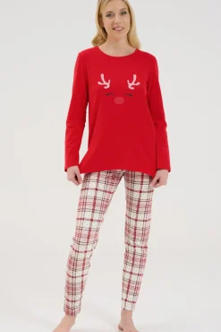 Hot Pyjama mit Schlafshirt und Leggings »Holiday« Damen Pyjamas
