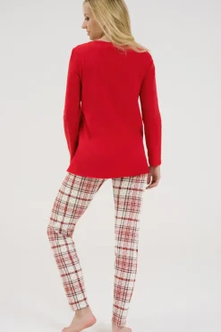 Hot Pyjama mit Schlafshirt und Leggings »Holiday« Damen Pyjamas