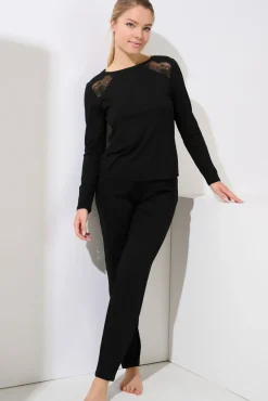 Best Pyjama mit Schlafshirt und Hose »Evelyn« Damen Pyjamas