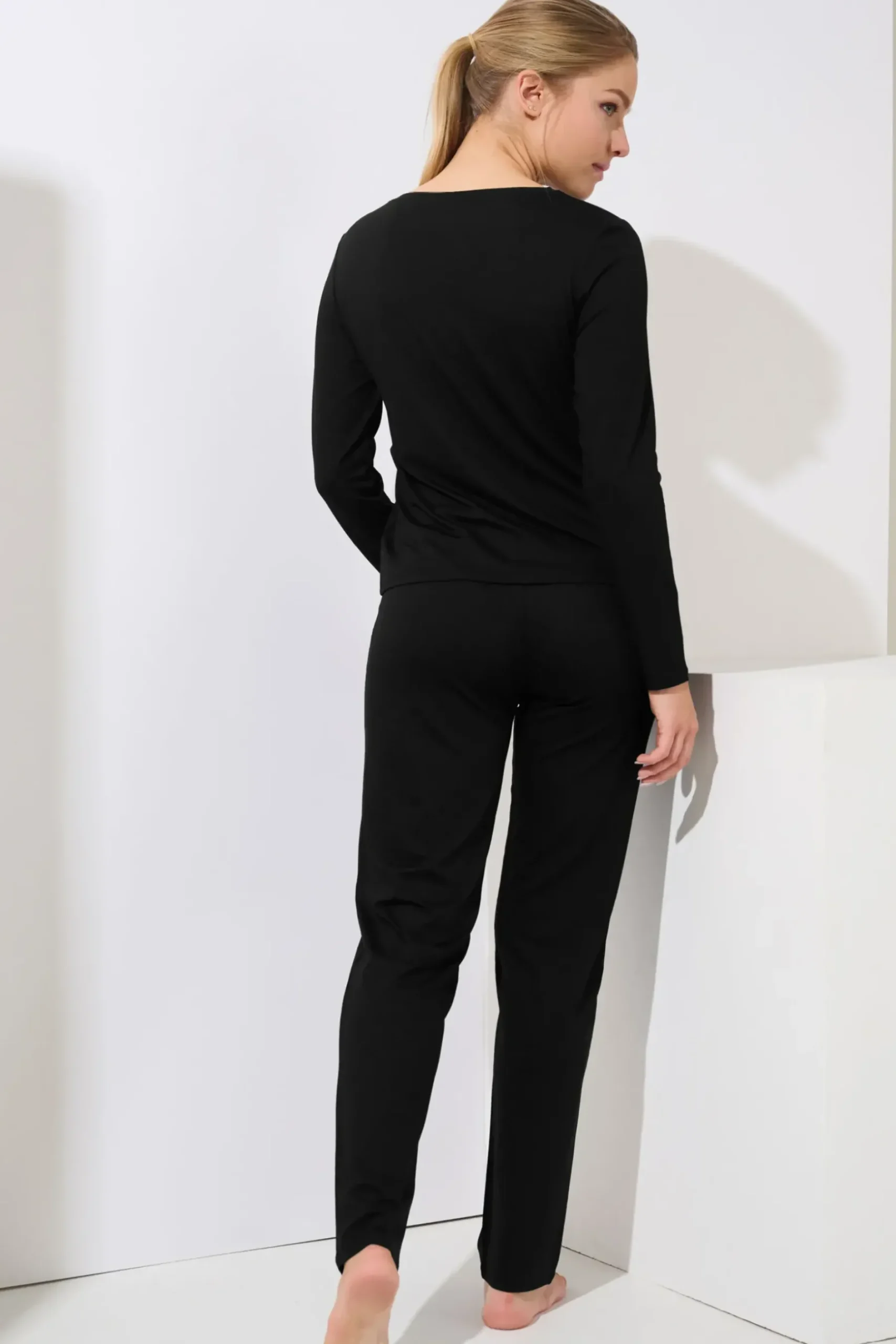 Best Pyjama mit Schlafshirt und Hose »Evelyn« Damen Pyjamas
