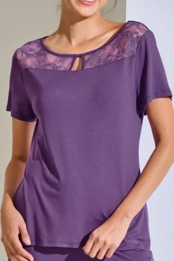 Online Pyjama mit Schlafshirt und Hose »Patricia« Damen Pyjamas