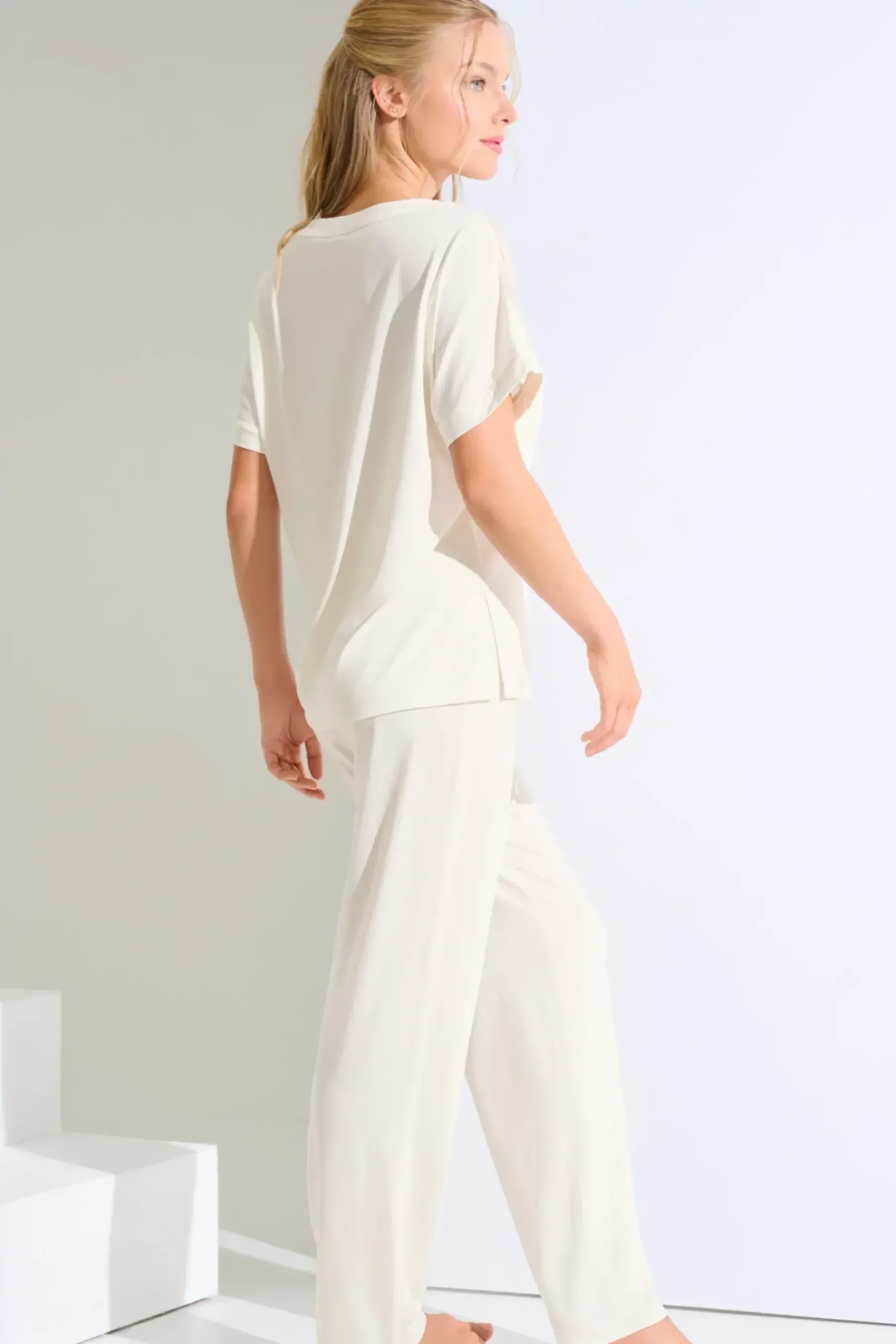 Discount Pyjama mit Schlafshirt und Hose »Eminence« Damen Pyjamas