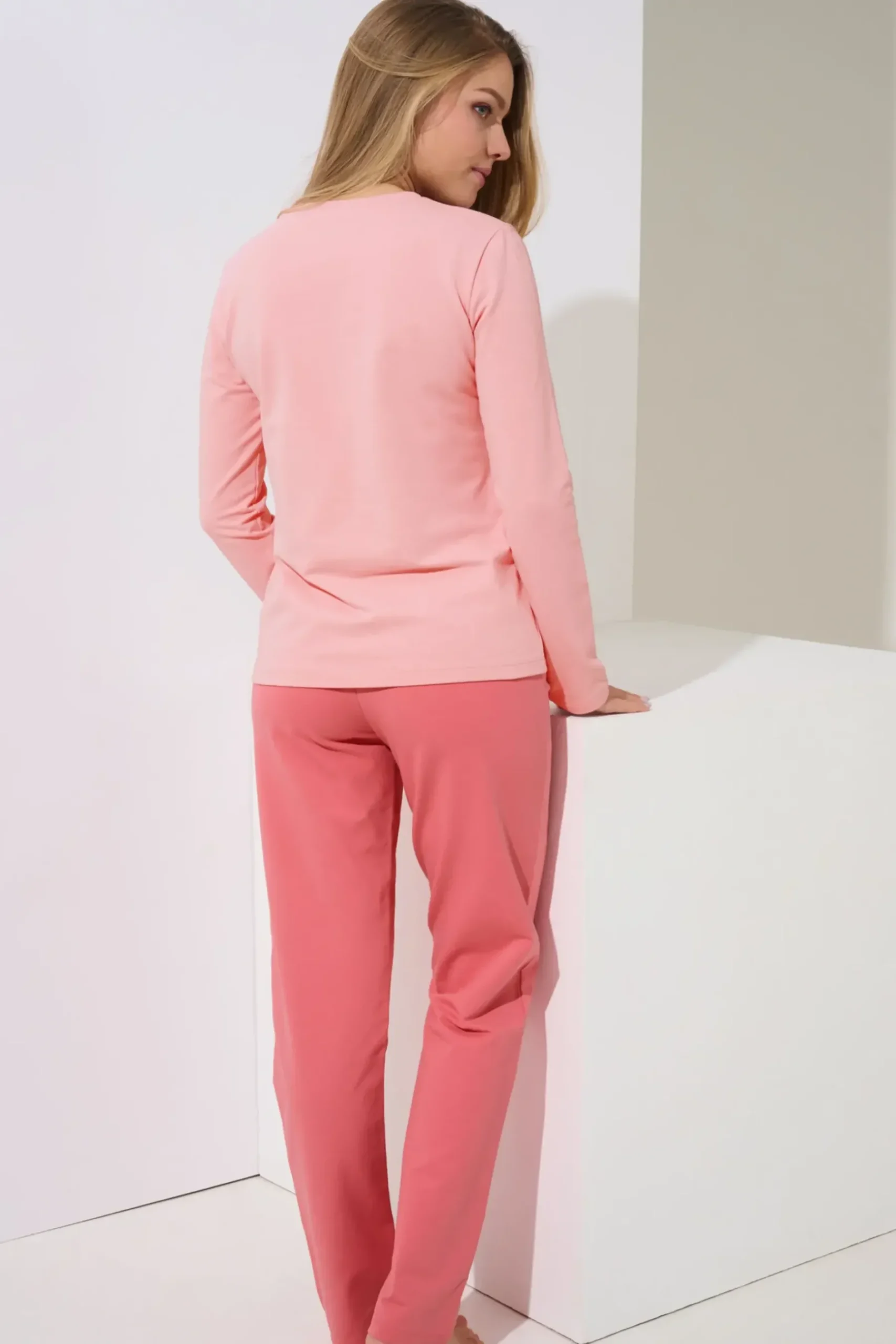 Outlet Pyjama mit Schlafshirt und Hose »Delightful« - Loungewear Damen Pyjamas