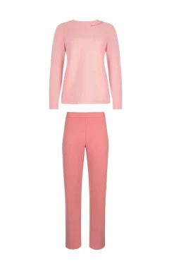 Outlet Pyjama mit Schlafshirt und Hose »Delightful« - Loungewear Damen Pyjamas