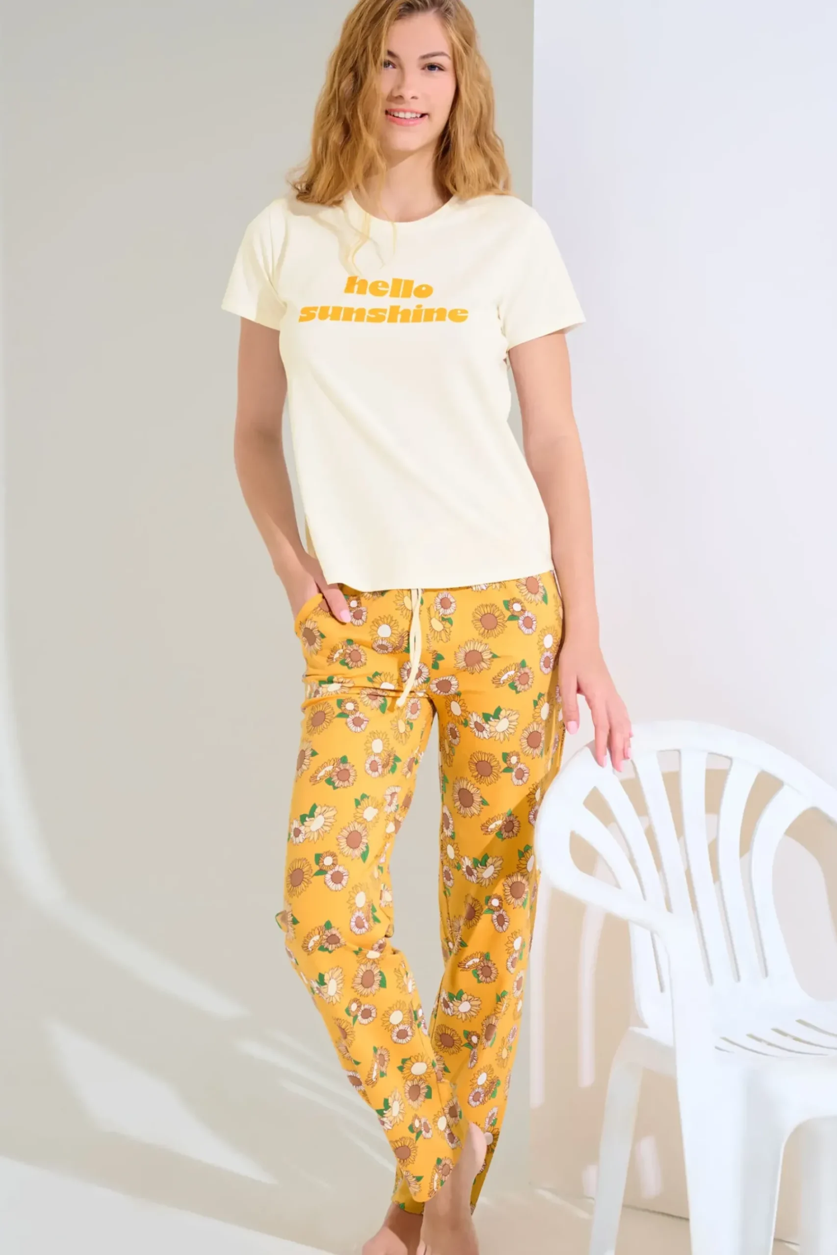 Sale Pyjama mit Schlafshirt und Hose »Summer« Damen Pyjamas