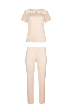 Clearance Pyjama mit Schlafshirt und Hose »Patricia« Damen Pyjamas