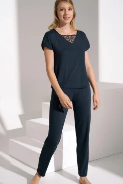 Fashion Pyjama mit Schlafshirt und Hose »Naty« Damen Pyjamas