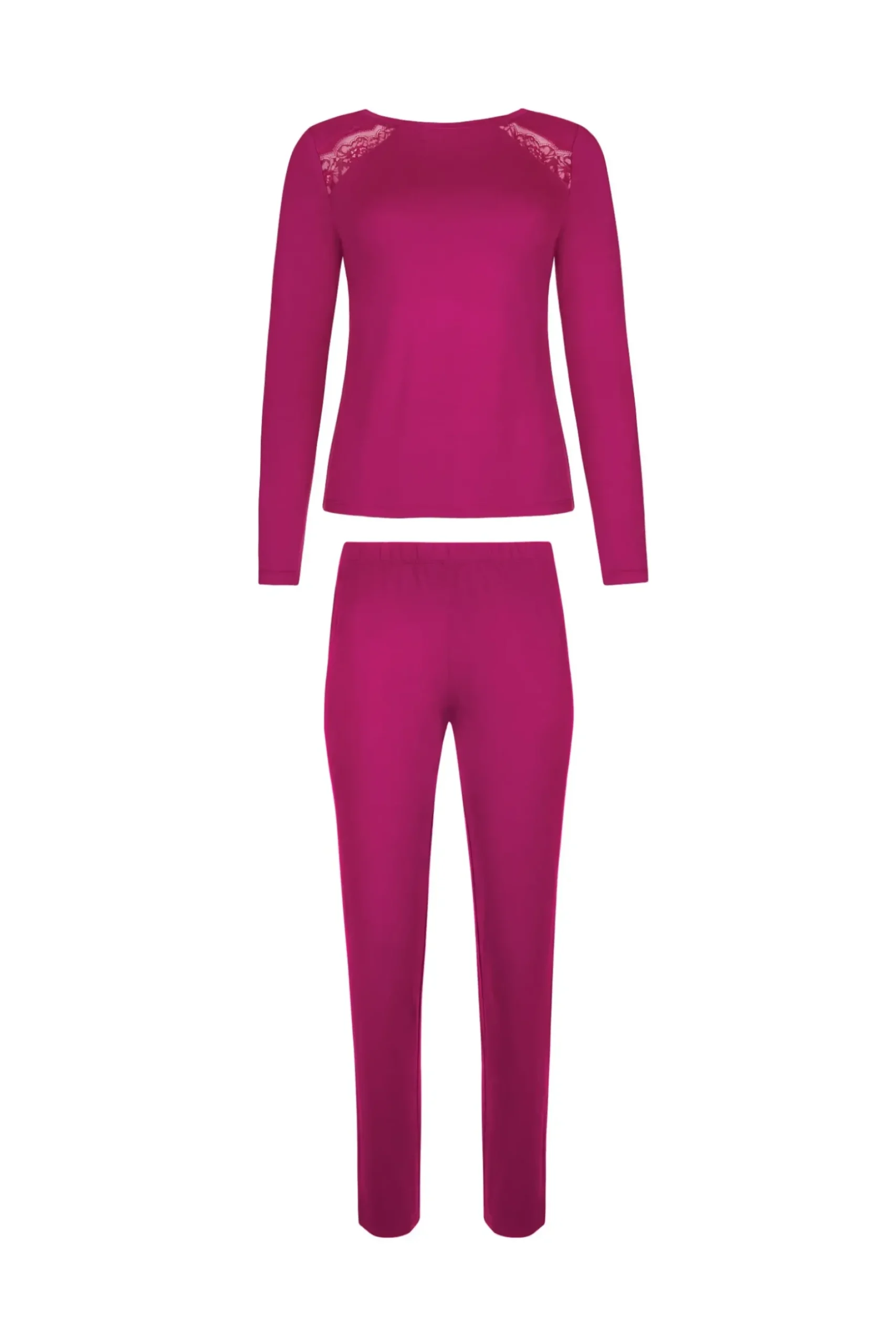 Online Pyjama mit Schlafshirt und Hose »Evelyn« Damen Pyjamas
