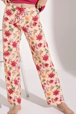 Fashion Pyjama mit Schlafshirt und Hose »Flowers« Damen Pyjamas