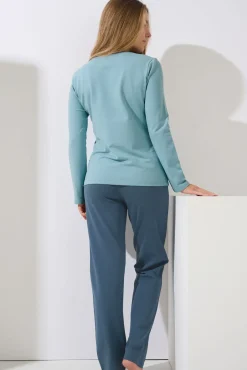 Hot Pyjama mit Schlafshirt und Hose »Delightful« - Loungewear Damen Pyjamas