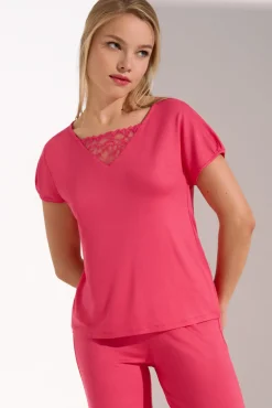 Fashion Pyjama mit Schlafshirt und Hose »Naty« Damen Pyjamas