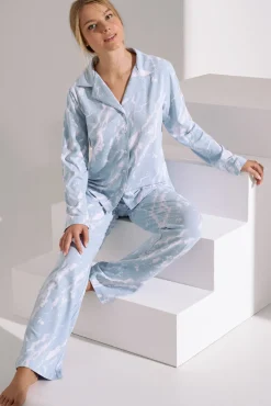 New Pyjama mit Schlafshirt und Hose »Naomi« Damen Pyjamas