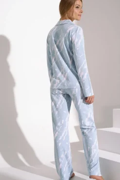 New Pyjama mit Schlafshirt und Hose »Naomi« Damen Pyjamas