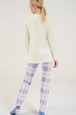 Discount Pyjama mit Schlafshirt und Leggings »Holiday« Damen Pyjamas
