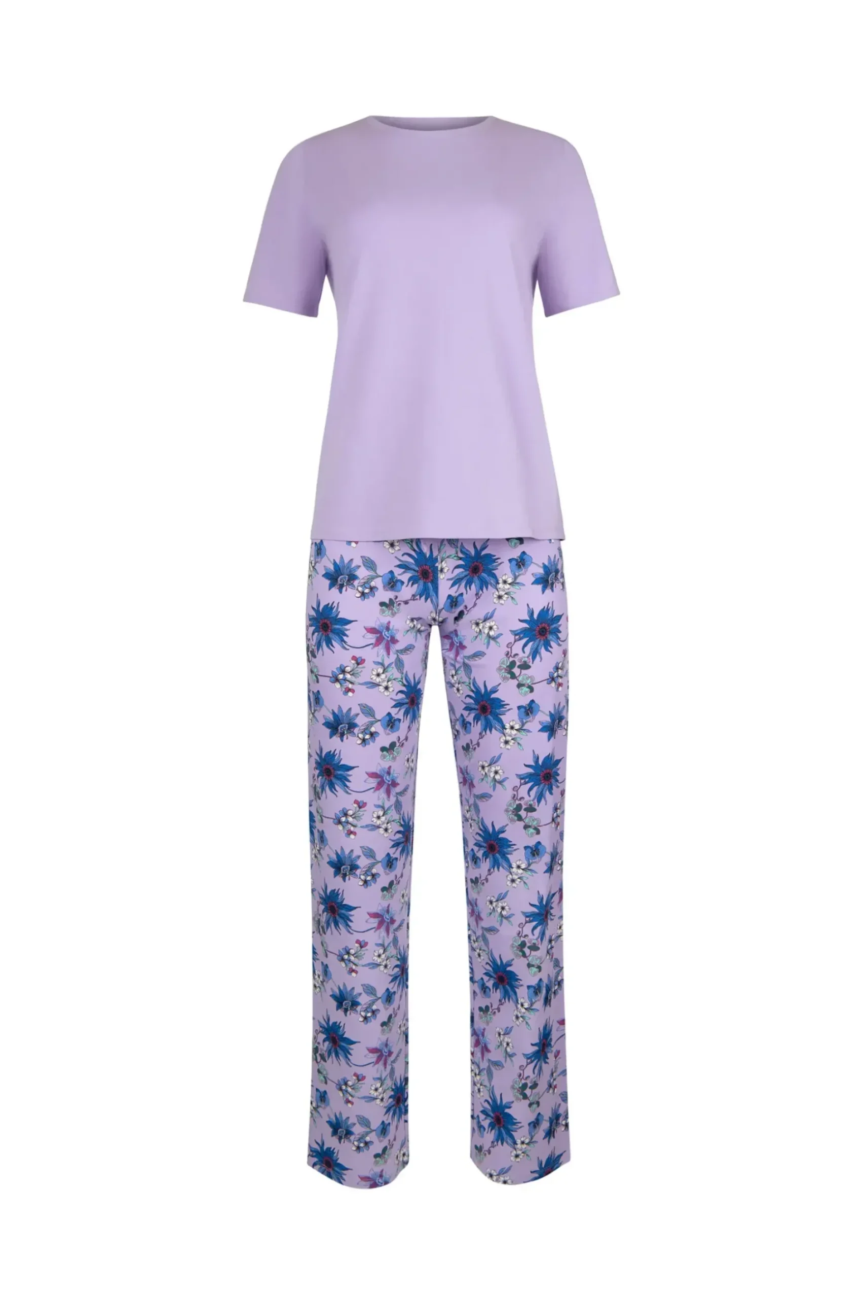 Clearance Pyjama mit Schlafshirt und Hose »Flowers« Damen Pyjamas