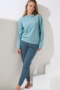 Fashion Pyjama mit Schlafshirt und Hose »Delightful« - Loungewear Damen Pyjamas