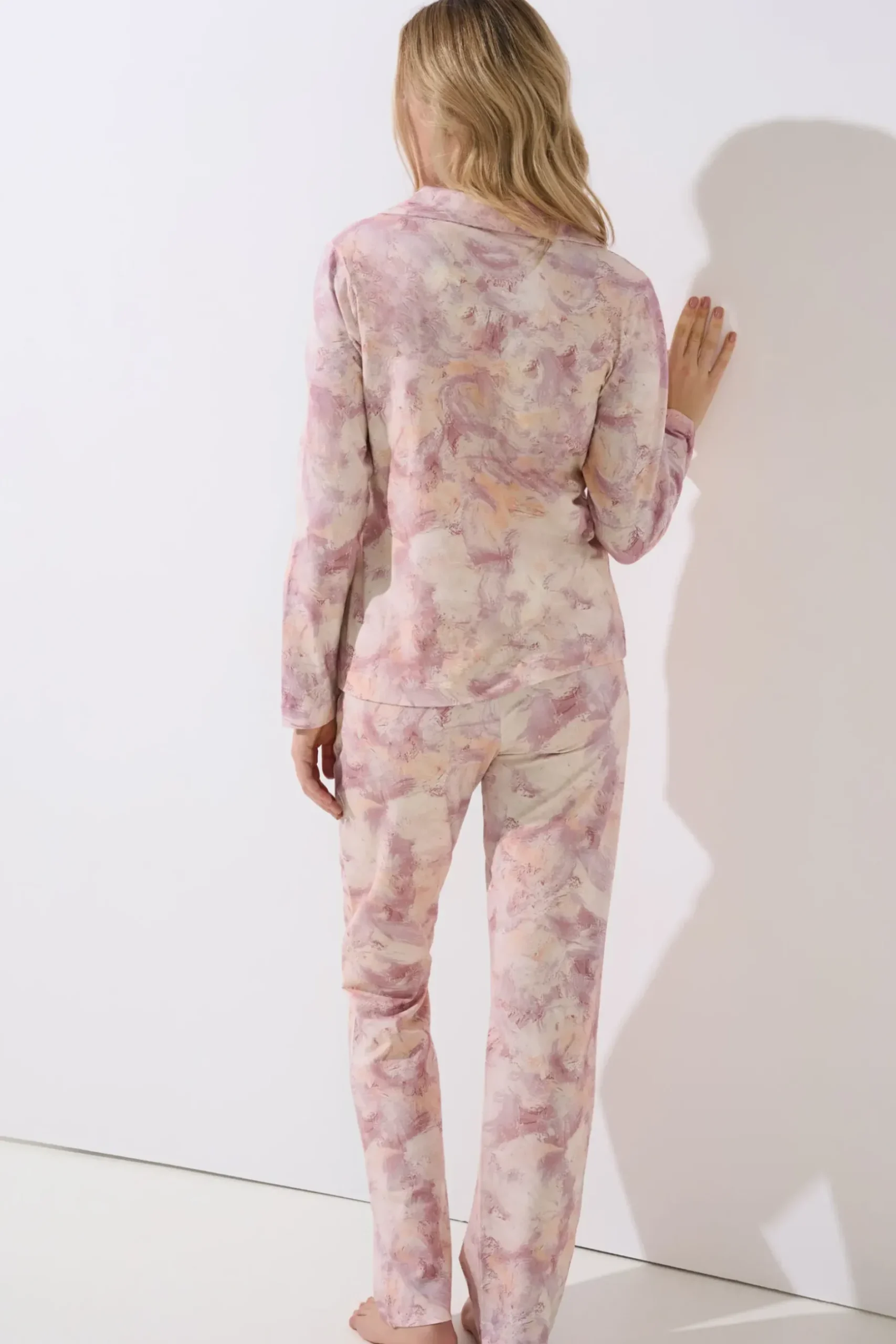 Online Pyjama mit Schlafshirt und Hose »Olena« Damen Pyjamas