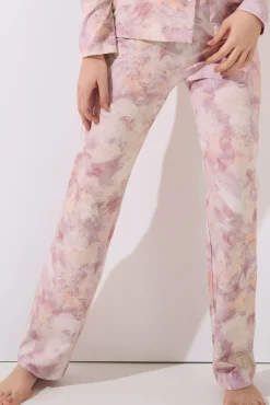 Online Pyjama mit Schlafshirt und Hose »Olena« Damen Pyjamas