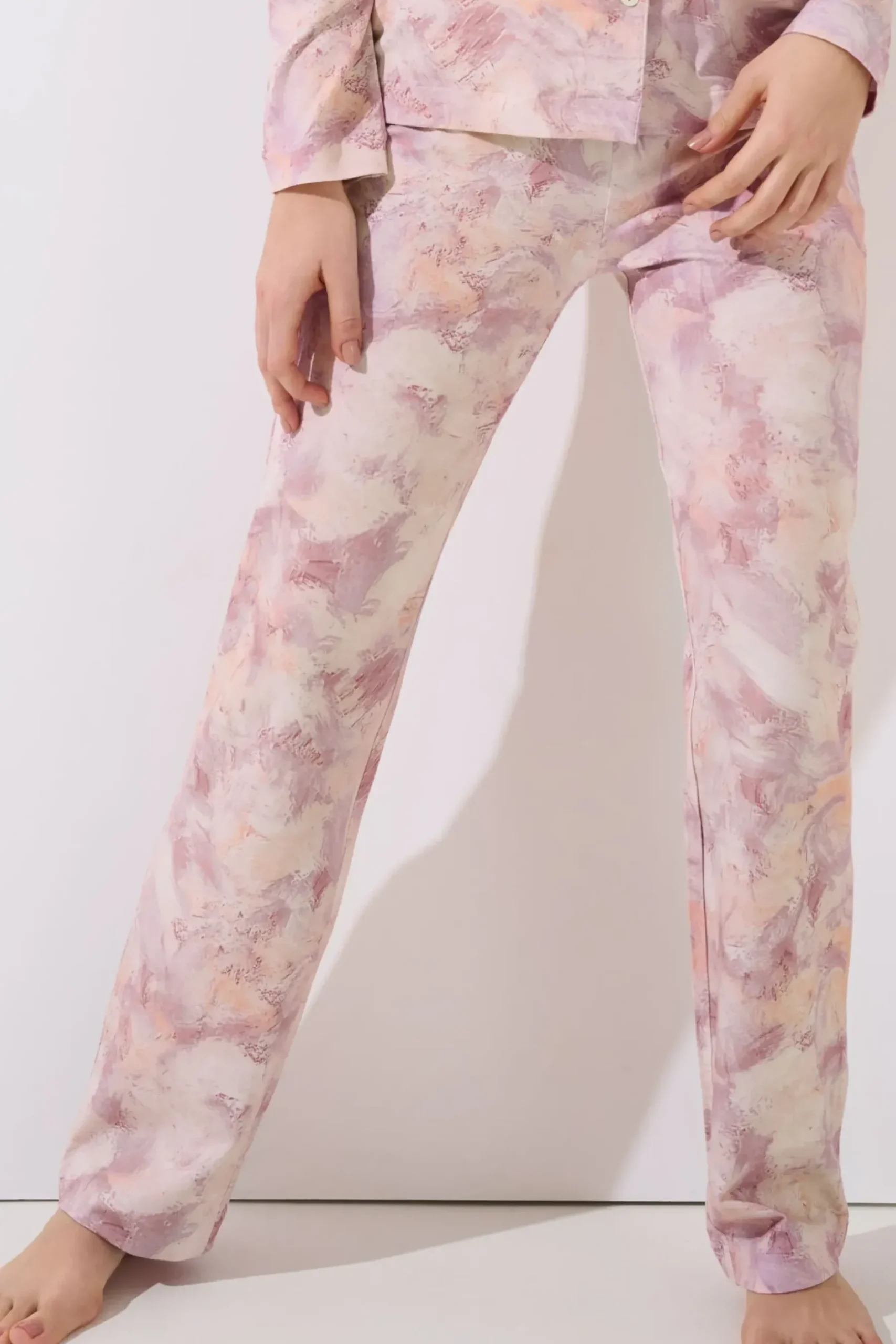 Online Pyjama mit Schlafshirt und Hose »Olena« Damen Pyjamas