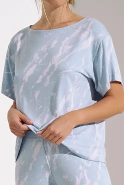 Online Pyjama mit Schlafshirt und Hose »Naomi« Damen Pyjamas