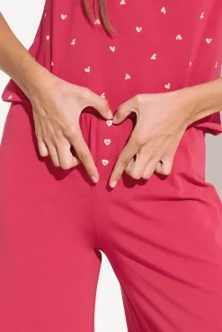 Outlet Pyjama mit Schlafshirt und Hose »True Love« Damen Pyjamas