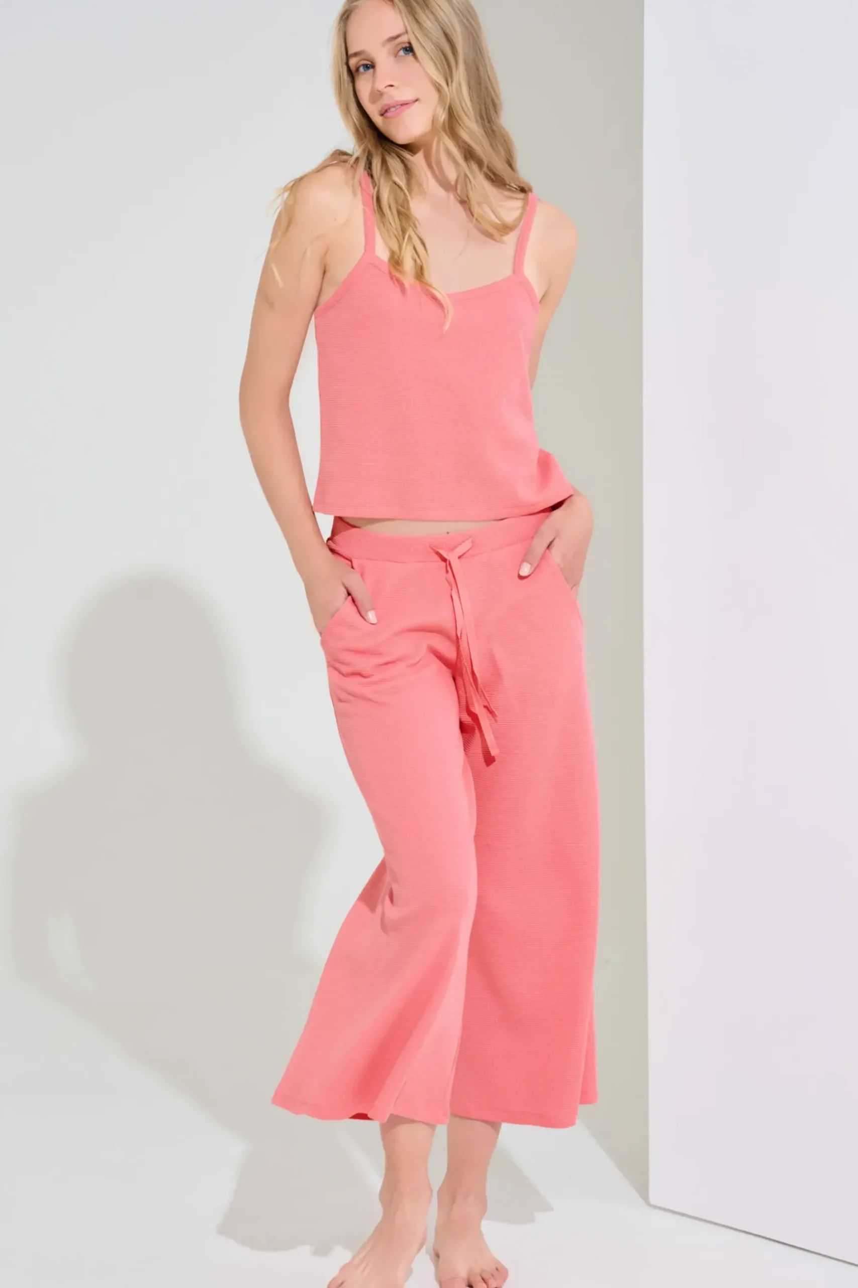 Fashion Pyjama mit Schlaftop und Hose »Freely« - Homewear Damen Pyjamas