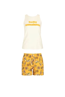 Outlet Pyjama mit Shorts »Summer« Damen Pyjamas