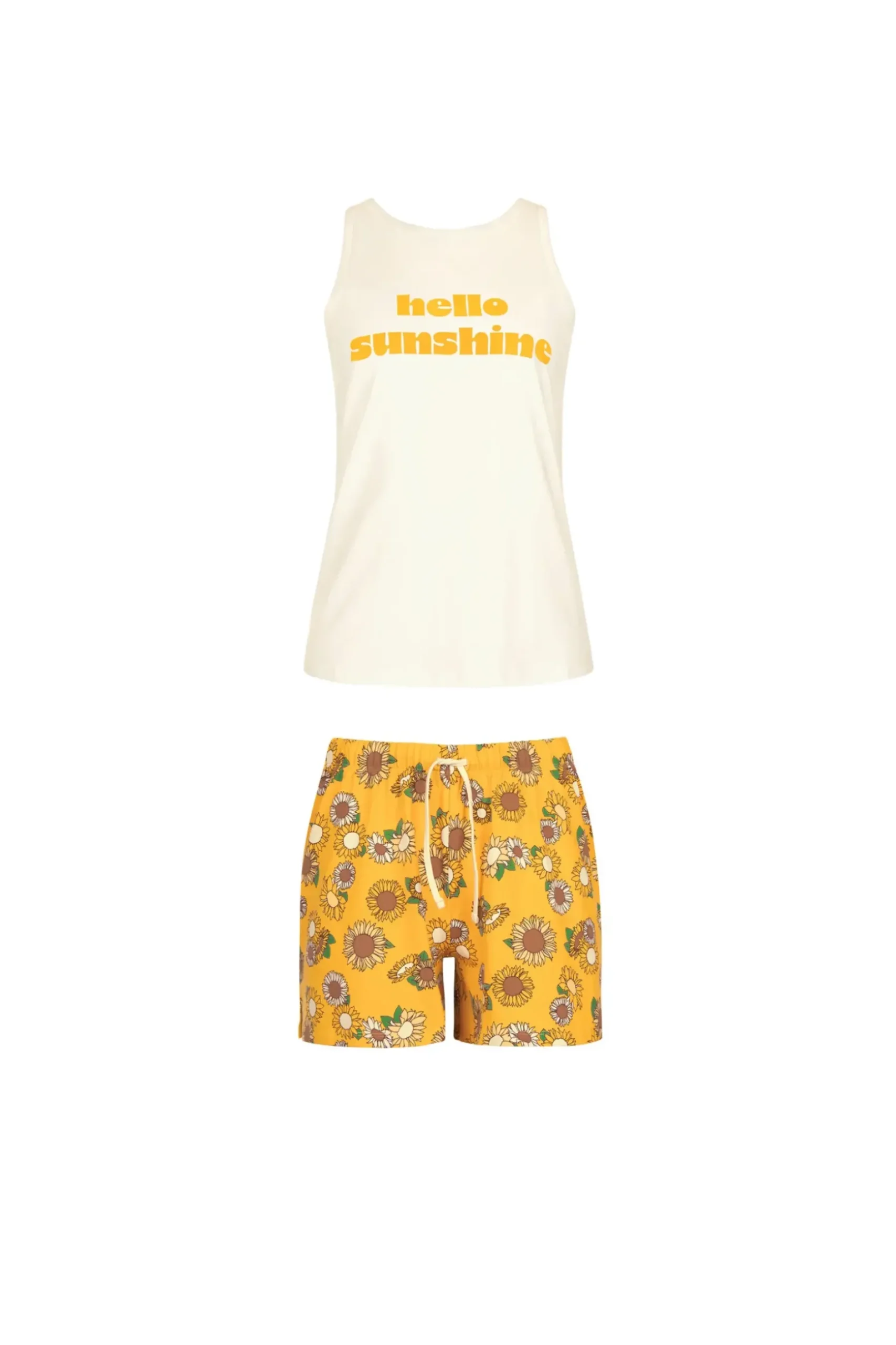 Outlet Pyjama mit Shorts »Summer« Damen Pyjamas