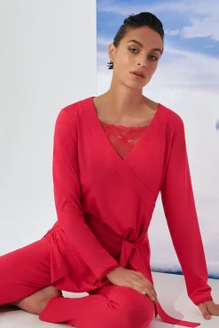 Sale Pyjama mit Tunika und Leggings »Sympathy« Damen Pyjamas