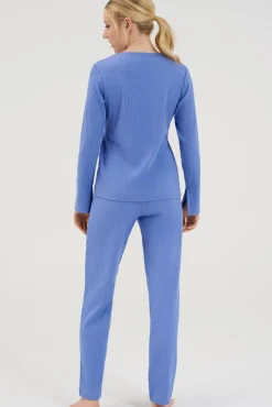 New Pyjama Oberteil Langarm »Lucky« Damen Pyjamas