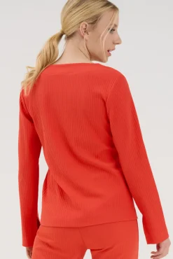 Clearance Pyjama Oberteil Langarm »Lucky« Damen Pyjamas